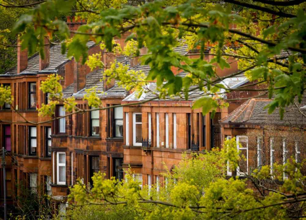 A row of traditional English houses.